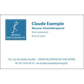 Cartes de rendez-vous Masseur Kinésithérapeute
