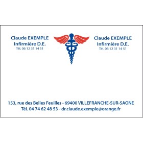 Cartes de visite Infirmière