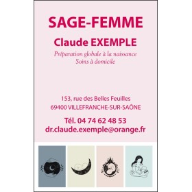 Cartes de rendez-vous sage-femme