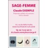 Cartes de rendez-vous sage-femme