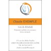 Cartes de visite Sage-femme
