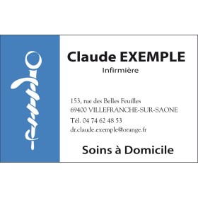 Cartes de visite Infirmière