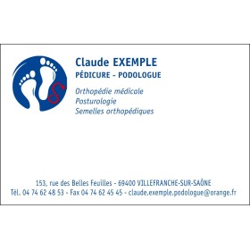Cartes de rendez-vous Pédicure - Podologue