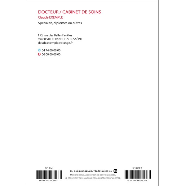 Ordonnances médicales à code-barres