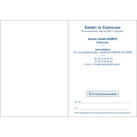 CARTONS ECG BLEUE A6