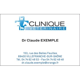 Cartes de rendez-vous Vétérinaire Campagne