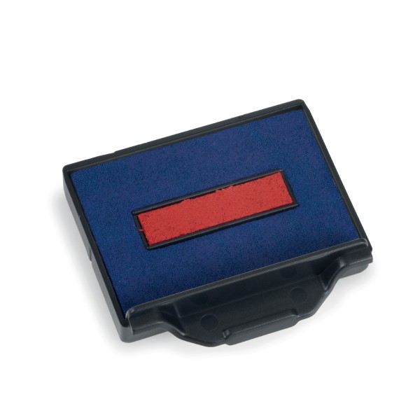 Cassette d'encrage bicolore bleue et rouge 6/50 pour le dateur Trodat 5430 pour cabinets médicaux et services administratifs.
