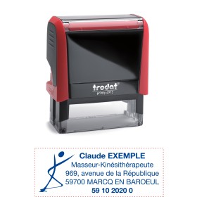TAMPON MEDICAL Logo Kiné 5 lignes