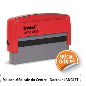 TAMPON LIBELLÉ DE CHÈQUE 4916