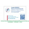 Cartes de rendez-vous QR Code Kinésithérapeute