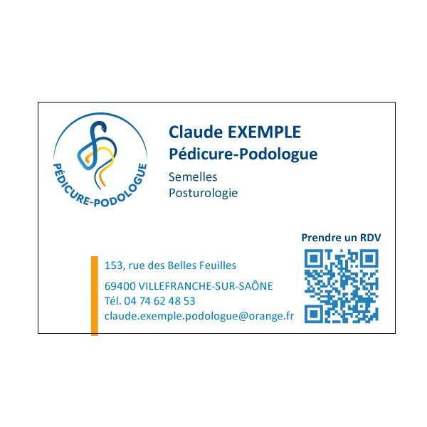 CV - Pédicure-Podologue Qr Code