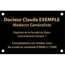 Plaque Pro plexiglass Noir 30 x 20 (ép. 5 mm)