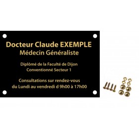 Plaque plexiglass Noir 30 x 20 (ép. 5 mm)