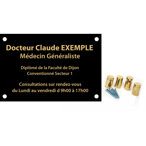 Plaque plexiglass Noir 30 x 20  (ép. 5 mm)