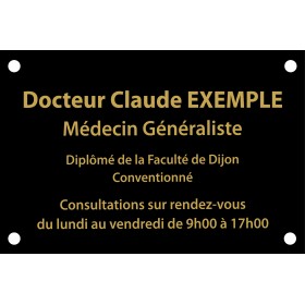 Plaque plexiglass Noir 30 x 20 (ép. 5 mm)