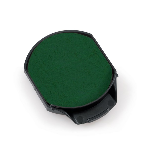 Cassette d'encrage de rechange Trodat 6/46045 pour tampon dateur rond 45 mm, disponible en noir, bleu, rouge ou vert.