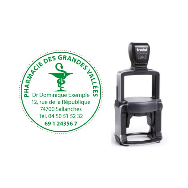 Tampon Rond pharmacie 52045 45 mm