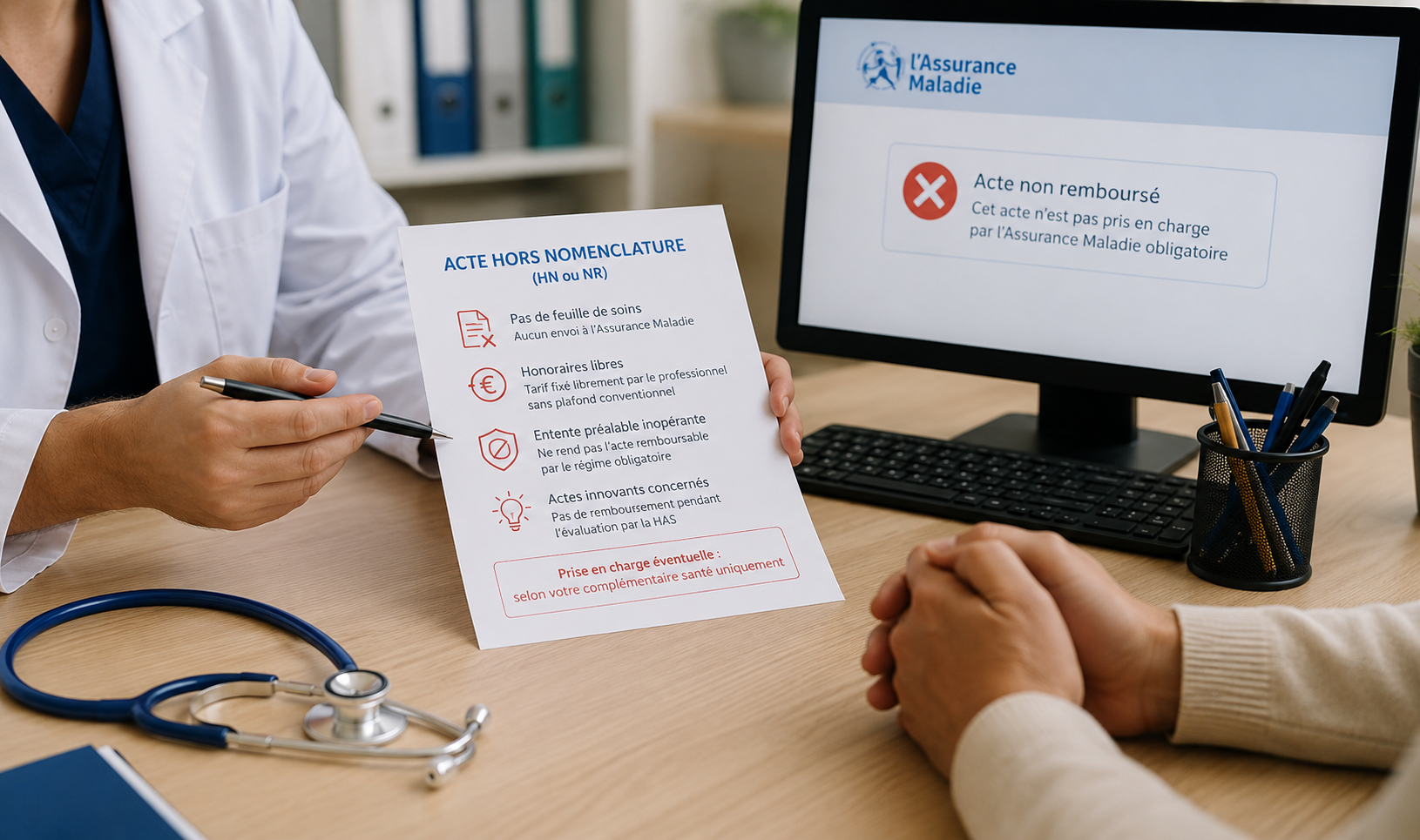 Consultation médicale : les actes non remboursés. Le blog de papeterie-medicale.com