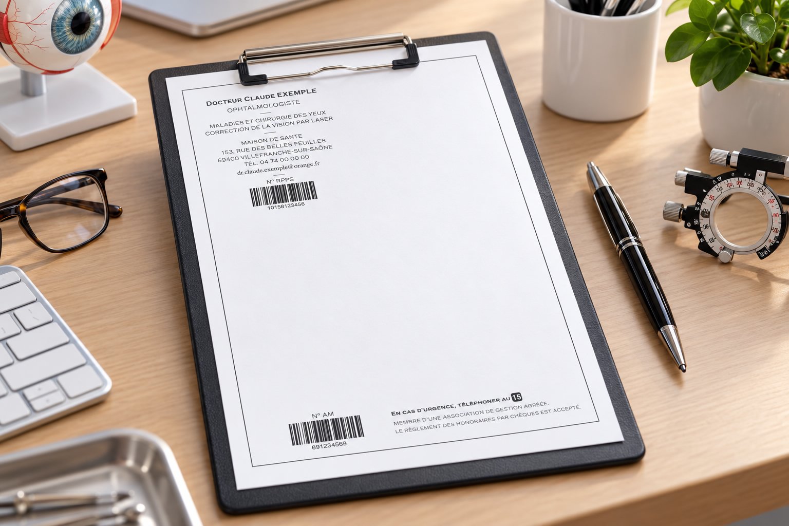 Ordonnance design : modèles, mentions et logo du cabinet