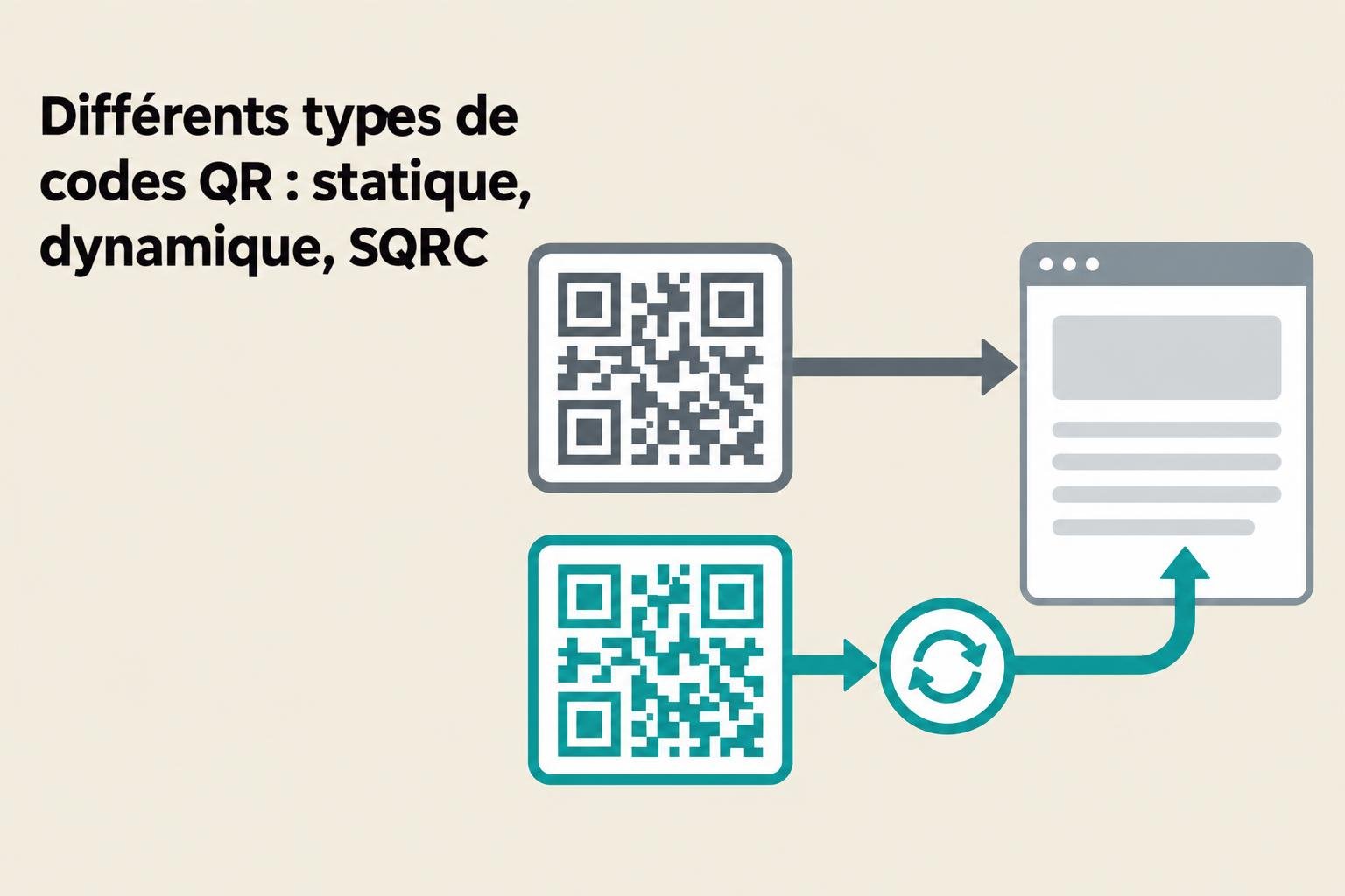 Différents types de codes QR : statique, dynamique, SQRC
