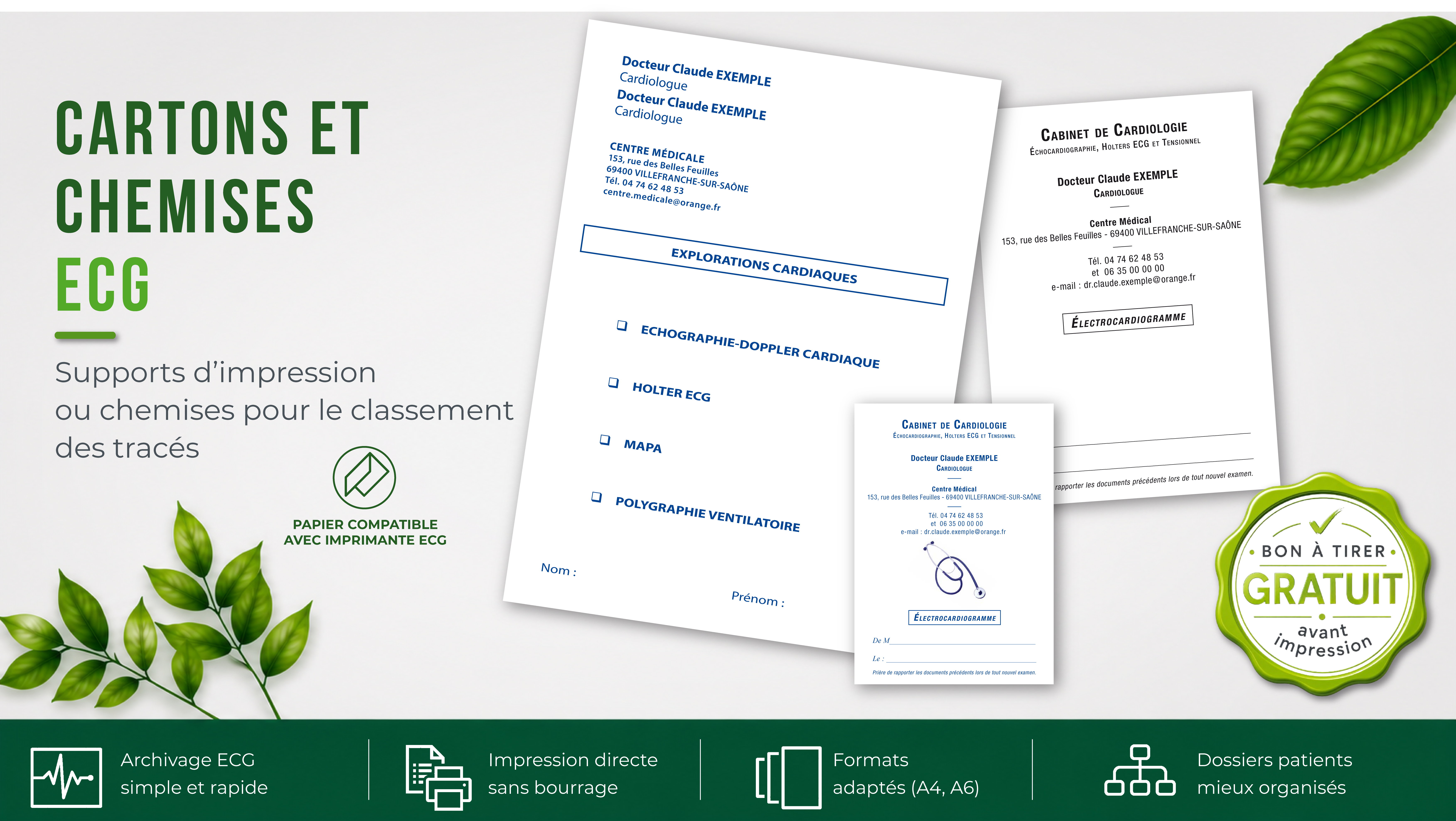 Les cartons et chemises ESG